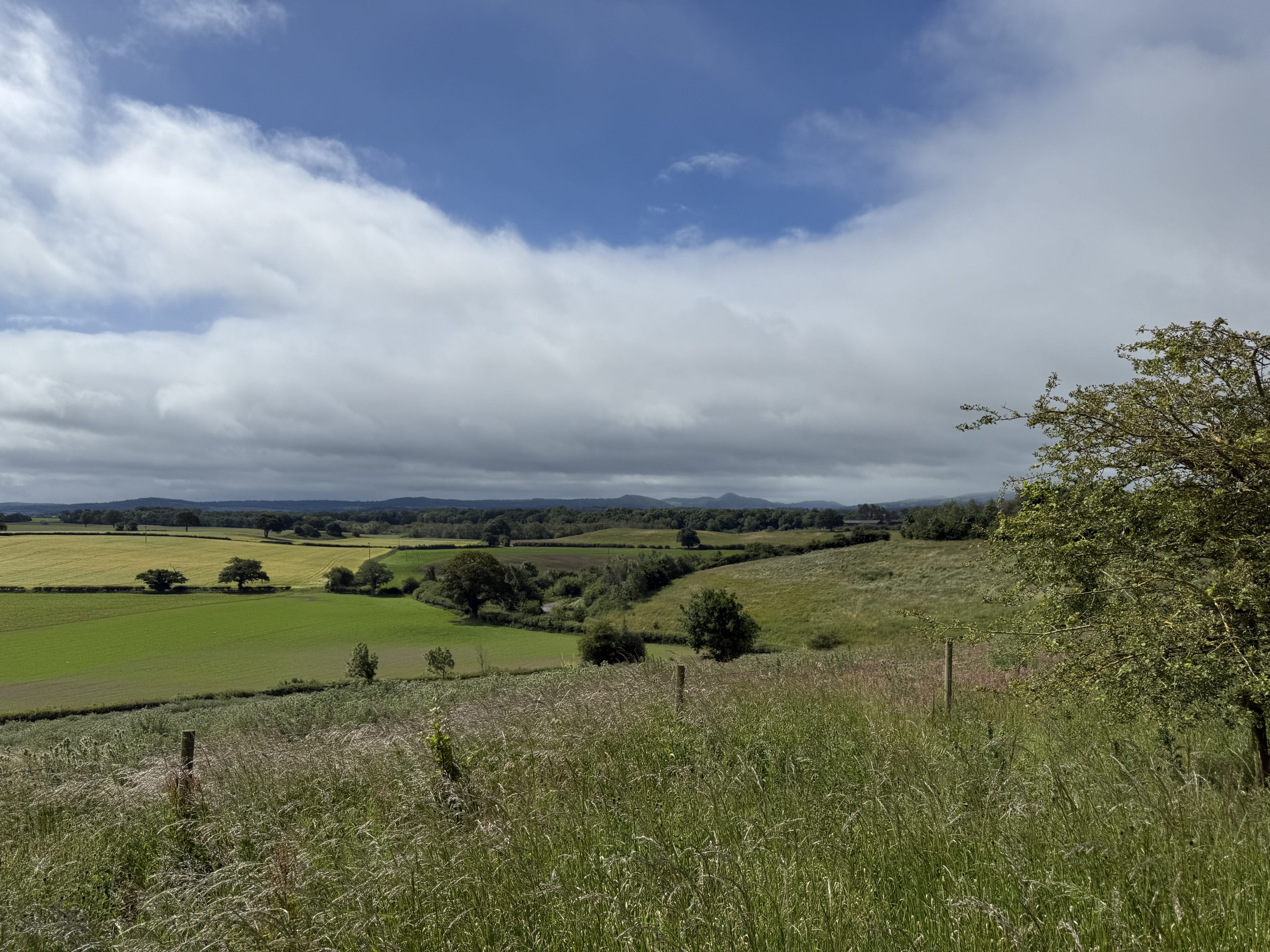 Walk past a local quarry and across some fields